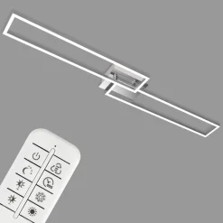Briloner Loftlamper > Frame LED-loftslampe, fjernbetjening, krom