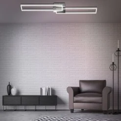 Briloner Loftlamper > Frame LED-loftslampe, fjernbetjening, krom