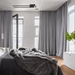 Arbejdsrum/Kontor|Loftlamper ^ Briloner Frame LED-loftslampe, fjernbetjening, sort