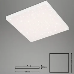 Briloner Loftlamper|Loftlamper > Frameless CCT LED-stjernehimmel, 45 x 45 cm