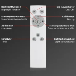 Briloner Loftlamper|Loftlamper > Frameless CCT LED-stjernehimmel, 45 x 45 cm