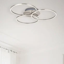 Briloner Gang|Loftlamper > Frame Ring loftlampe Switch dim nikkel 3 lyskilder