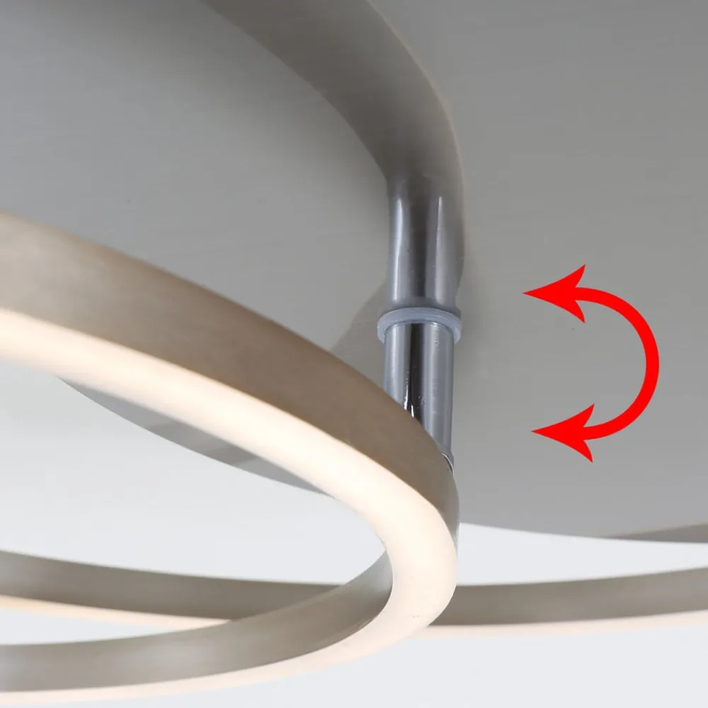 Briloner Loftlamper|Loftlamper > Frames LED-loftlampe, 2 ringe, kan drejes