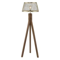 Gulvlamper|Gulvlamper ^ JUST LIGHT. GmbH Frederik gulvlampe i træ, trefod