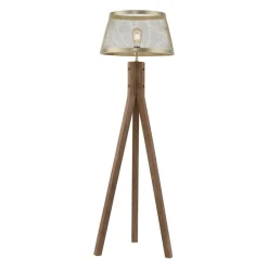 Gulvlamper|Gulvlamper ^ JUST LIGHT. GmbH Frederik gulvlampe i træ, trefod