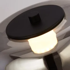 Gulvlamper|Gulvlamper ^ Searchlight Frisbee LED-gulvlampe med glasskærm