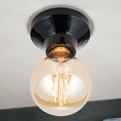 ORION Loftlamper|Loftlamper > Frost loftlampe af keramik, sort