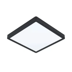 EGLO Loftlamper > Fueva 5 loftlampe IP44 sort 3.000 K 28x28cm