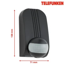 Telefunken Sensor > Funchal bevægelsessensor, maks. 1.000 W LED, sort