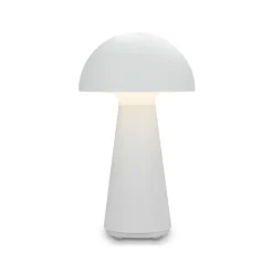 Briloner Dekorationsbelysning|Terrassebelysning > Fungo LED-bordlampe, genopladelig, hvid