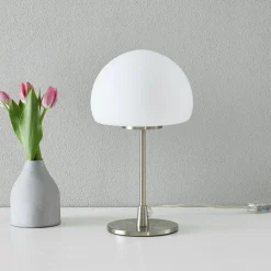 Bordlamper ^ Fabas Luce Gaia Big bordlampe med touchfunktion, hvid