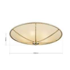 ORION Loftlamper > Galina loftlampe, cremefarvet, 56 cm