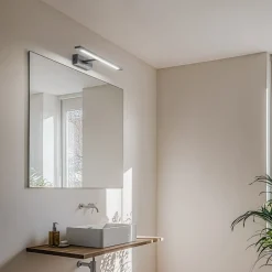 TK Lighting Væg- Og Spejllamper > Gallery LED-væglampe, sort, metalbredde 41,5 cm IP44