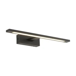 TK Lighting Væg- Og Spejllamper > Gallery LED-væglampe, sort, metalbredde 41,5 cm IP44