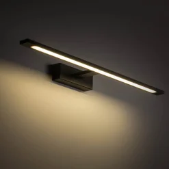 TK Lighting Væg- Og Spejllamper > Gallery LED-væglampe, sort, metal, bredde 62 cm, IP44
