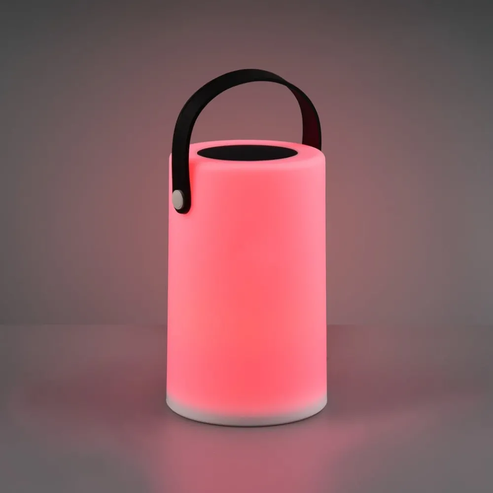 Reality Leuchten Solcellelamper > Garcia LED solcellebordlampe med RGBW-farveskift