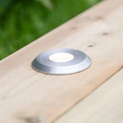 Markslöjd Nedgravet Udebelysning > Garden 24 Decklight, sølv, toplys, 0,8W