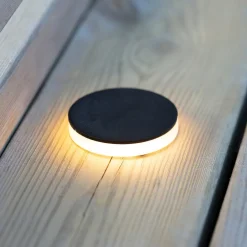 Markslöjd Nedgravet Udebelysning > Garden 24 Decklight sort 3W sideværts Ø6cm