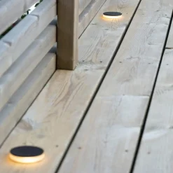 Markslöjd Nedgravet Udebelysning > Garden 24 Decklight sort 3W sideværts Ø6cm
