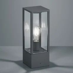 Sokkellamper ^ Trio Lighting Garonne sokkellampe i antracit