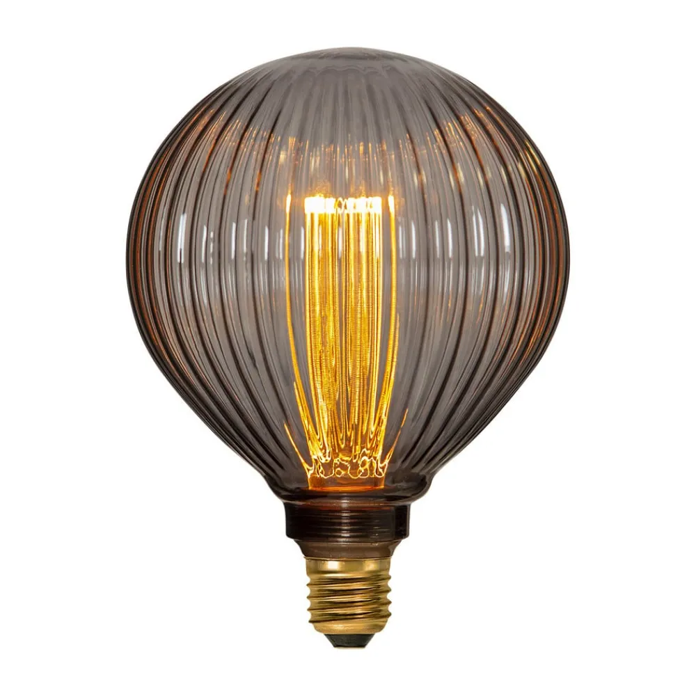 STAR TRADING Filament Pære > G125 Decoled LED-globe E27 1 W 2.000 K, røggrå