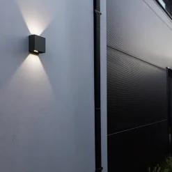 LUTEC Væglamper > Gemini Beams, IP54 up/down kantet 4.000 K antracit