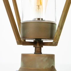 Moretti Luce Sokkellamper > Gemstone 3455 sokkellampe, antik messing/klar