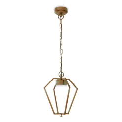 Moretti Luce Udendørs Pendellamper > Gemstone 3452 udendørs LED-hængelampe messing/opal
