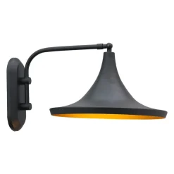 Væglamper ^ ROYALTECH Genish væglampe, sort, bredde 30 cm, metal, E27