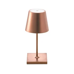 Sigor Dekorationsbelysning|Terrassebelysning > Genopladelig LED-bordlampe Nuindie mini, USB-C, bronze, IP54, dæmpbar.