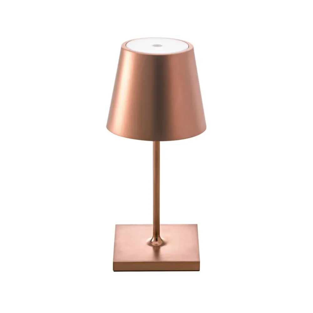 Sigor Dekorationsbelysning|Terrassebelysning > Genopladelig LED-bordlampe Nuindie mini, USB-C, bronze, IP54, dæmpbar.