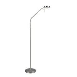 Reality Leuchten Gulvlamper|Gulvlamper > Genopladelig LED-gulvlampe Moreno, mat nikkel, CCT, dæmpbar