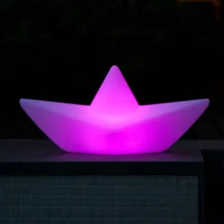 Goodnight Light Dekorationsbelysning|Terrassebelysning > Genopladeligt LED-lys BOAT-lampen, flydende, RGBW
