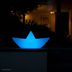 Goodnight Light Dekorationsbelysning|Terrassebelysning > Genopladeligt LED-lys BOAT-lampen, flydende, RGBW