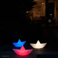 Goodnight Light Dekorationsbelysning|Terrassebelysning > Genopladeligt LED-lys BOAT-lampen, flydende, RGBW