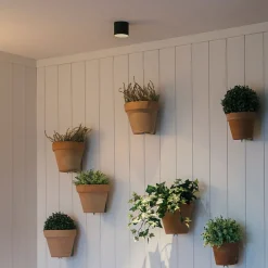 Loftlamper|Indbygningsspots ^ The Light Group GF design Tubo indbygningslampe IP54 sort 3.000 K