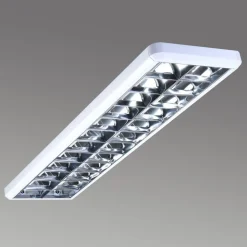 G & L Handels GmbH Arbejdsrum/Kontor > Gitterindbygningslampe 432, hvid, længde 124,5 cm