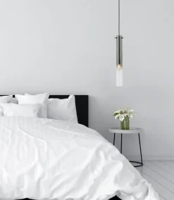 Brilliant Pendellamper > Glasini hængelampe, Ø 14,5 cm, røgfarvet grå, glas