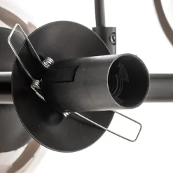 EMIBIG LIGHTING Pendellamper|Pendellamper > Glassy hængelampe, 8 lyskilder, sort, grafit, glas, E14