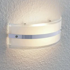 Væglamper ^ Lindby Glas-væglampe Zinka med LED, 25 cm