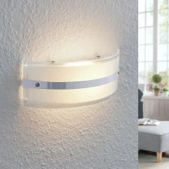 Væglamper ^ Lindby Glas-væglampe Zinka med LED, 25 cm