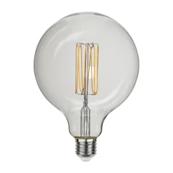 Dæmpbar Led-Pære|Filament Pære ^ STAR TRADING G125 LED-globe G125 filament E27 3,8 W 1.800 K dim