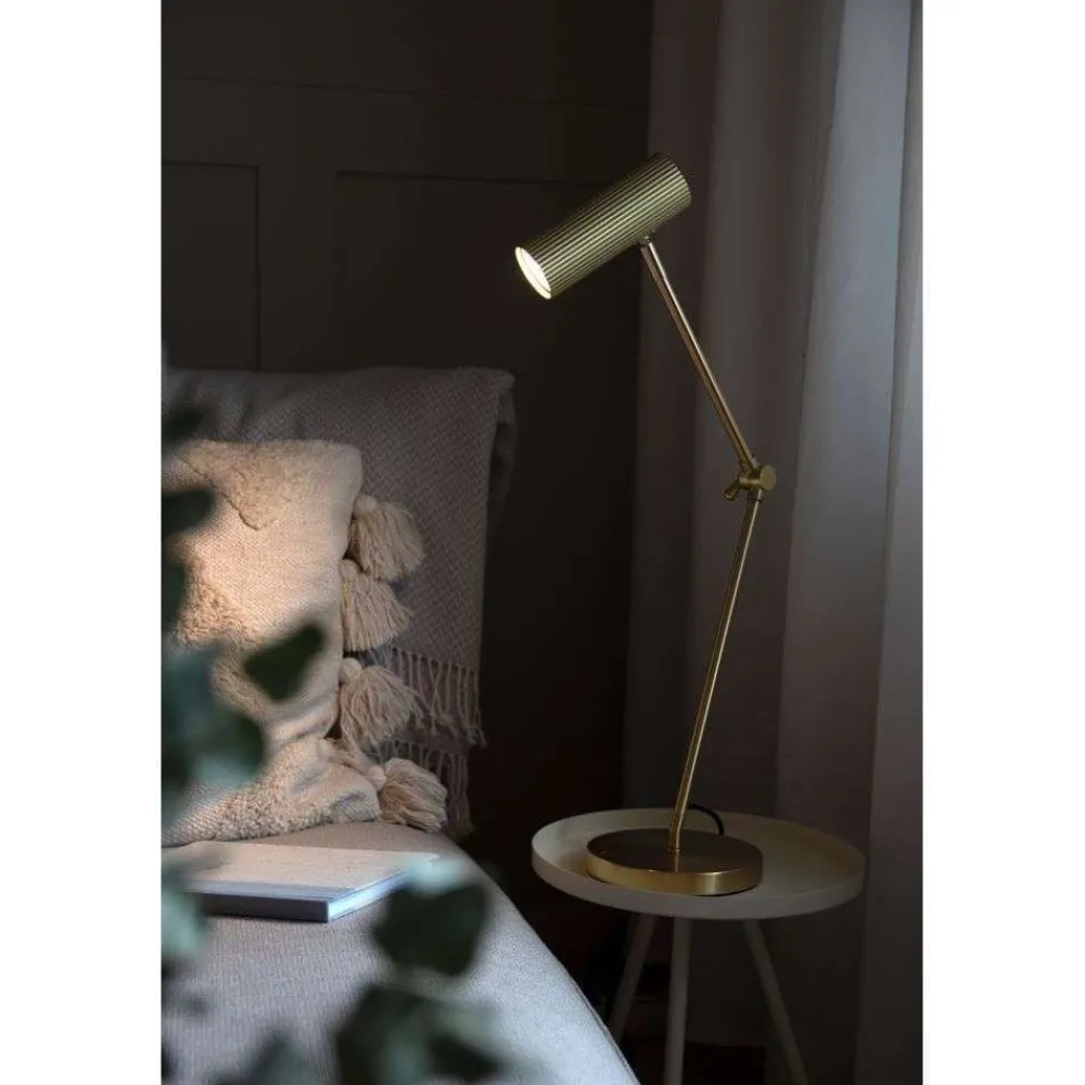 Arbejdsrum/Kontor ^ Globen Lighting bordlampe Hubble READ, messing Højde 45 cm