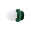 Globen Lighting Væg- Og Spejllamper > væglampe ART DECO, grøn/hvid, Ø 16 cm, IP44