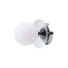 Globen Lighting Væg- Og Spejllamper > væglampe ART DECO, krom/hvid Ø 16 cm IP44