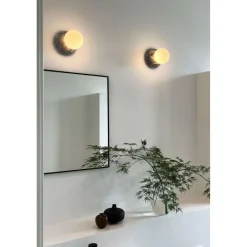 Globen Lighting Væg- Og Spejllamper > væglampe Torrano, grå Ø 13 cm IP44