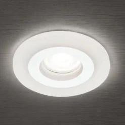 ORION Indbygningsspots > Glow indbygningsspot, hvid, metal, Ø 11 cm, GU10