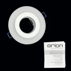 ORION Indbygningsspots > Glow indbygningsspot, hvid, metal, Ø 11 cm, GU10