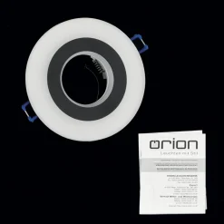 ORION Spotlights > Glow indbygningsspot, sort, metal, Ø 11 cm, GU10