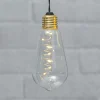 Dekorationsbelysning ^ STAR TRADING Glow vintage LED-dekolampe med timer, klar